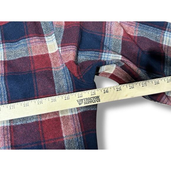 Vintage Pendleton 100% Virgin Wool High‎ Grade Western Wear Plaid Shirt L - Picture 12 of 14